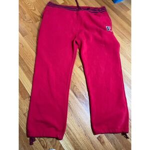 Vtg 90s Y2K Enyce Sean Combs Red Sweatpants Elastic Waistband Drawstring  4XL